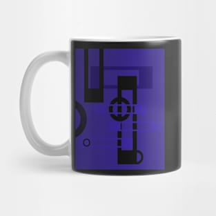 Abstract Blue Mug